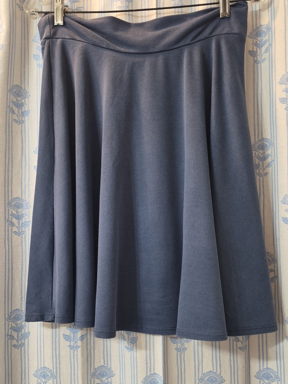 Sahalie Blue skater-style A Line Flared skirt Sz M